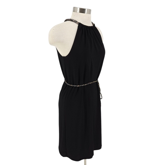 White House Black Market Reversible Sheath Dress Lemon Sleeveless Halter Small - Picture 6 of 13
